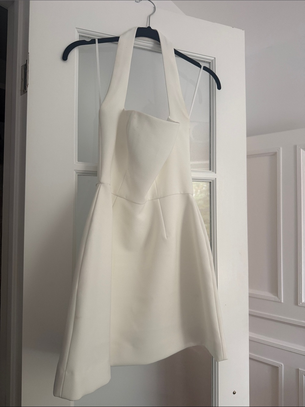 Halter Mini Dress in Cream